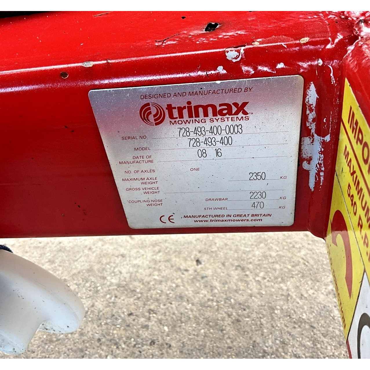 2016 TRIMAX PEGASUS 493 S4