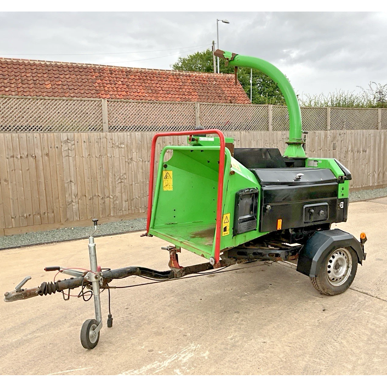 2014 GREENMECH QUADCHIP 160 DIESEL FAST TOW TURNTABLE WOODCHIPPER
