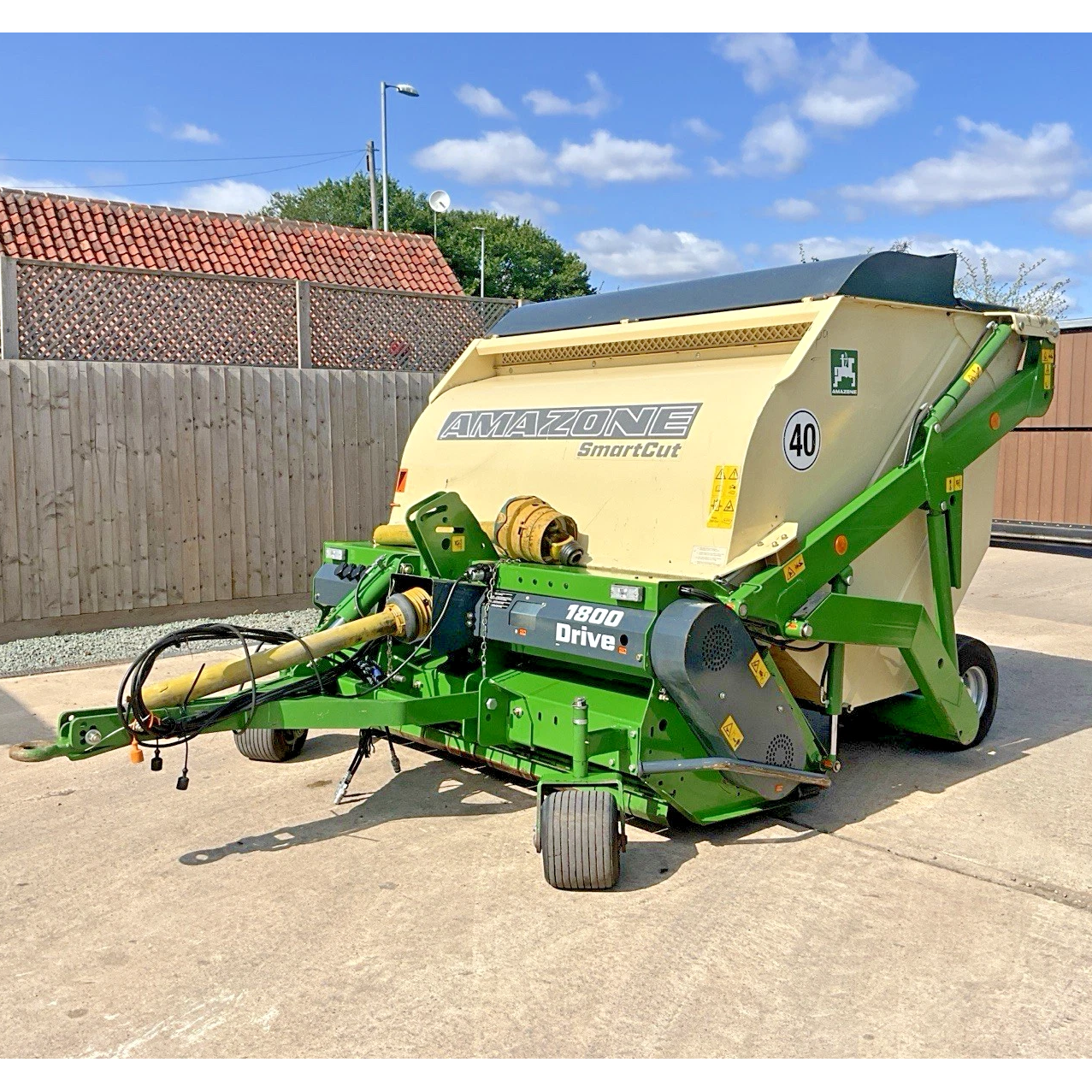 2015 AMAZONE SMARTCUT 1800 TOWED HIGHTIP 1.8M FLAIL COLLECTOR MOWER FOR TRACTOR