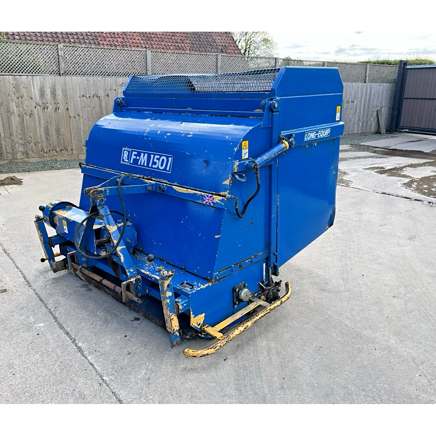 RICHARD LONG F-M 1501 1.5 METRE FLAIL MOWER COLLECTOR FOR COMPACT TRACTOR
