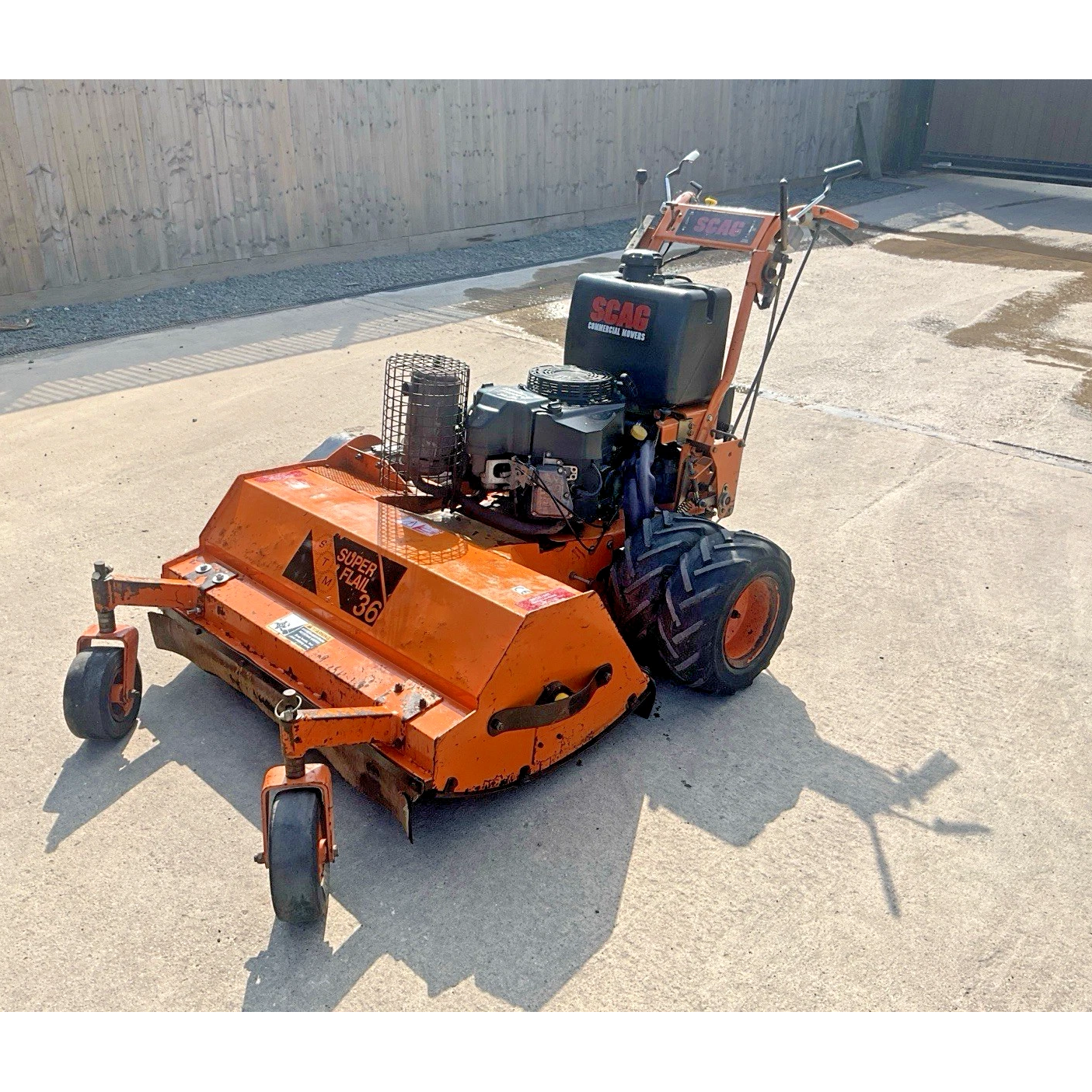 SCAG SUPERFLAIL 36 INCH ZERO TURN HEAVY DUTY WALK BEHIND FLAIL LAWN MOWER